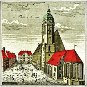 Die Thomaskirche im Jahr 1749