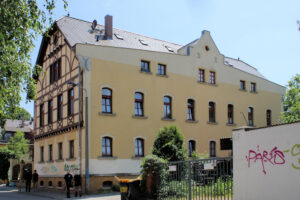 Wirtschaftsgebäude und Weinhaus auf dem Dodelschen Gut Dölitz-Dösen