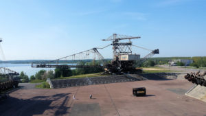 Absetzer im der Baggerstadt Ferropolis