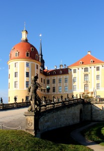 Auffahrt zum Jagdschloss Moritzburg