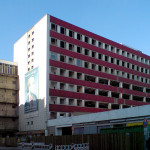ehem. Konsument-Warenhaus Leipzig, Verwaltungsbau kurz vor dem Abriss (März 2010)