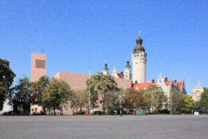 Der Wilhelm-Leuschner-Platz in Leipzig