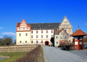 Schloss Trebsen an der Mulde zwischen Grimma und Wurzen