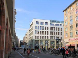Museum der bildenden Künste Leipzig, Eckbebauung Katharinenstraße / Böttchergässchen