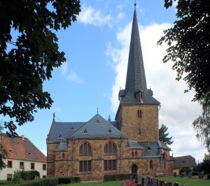 Neogotische Kirche in Schwarzbach (Landkreis MIttelsachsen)