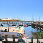 Pier 1 am Cospudener See in Zöbigker