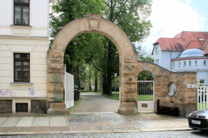 Portal der Villa Krause II in Anger-Crottendorf