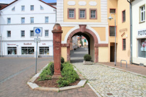 Kursächsische Postmeilensäule in Borna