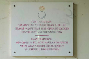 Gedenktafel für Fürst Poniatowski Dölitz-Dösen