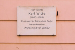 Gedenktafel für Karl Witte in Halle (Saale)