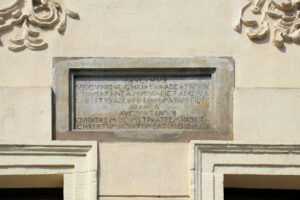 Inschrifttafel am Wohnhaus Rannische Straße 17 in Halle (Saale)
