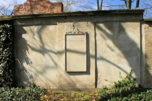 Grabplatte für Dr. Christian David Sachse auf dem Alten Johannisfriedhof in Leipzig