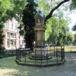 Altes Bachdenkmal in Leipzig