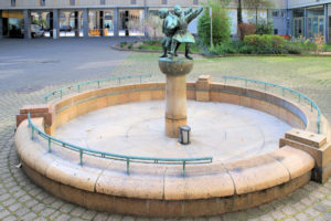 Brunnen im Wohnblock am Markt Leipzig