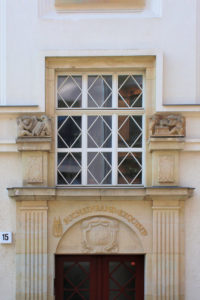 Portal der Buchdruckerei „Gutenberg“ Albert Paul in Leipzig (Stadtbildverlag,