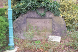 Gedenkstein für Moritz Seeburg in Leipzig