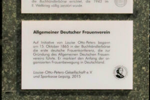 Gedenktafel für den Allgemeinen Deutschen Frauenverein in Leipzig