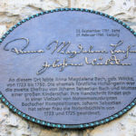 Zentrum, Gedenktafel Anna Magdalena Bach