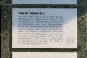 Gedenktafel für die Bursa Bavaria in Leipzig