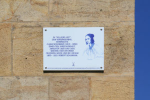 Gedenktafel für Clara Wieck in Leipzig