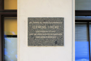 Gedenktafel für Clemens Thieme in Leipzig