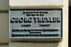 Gedenktafel für Georg Trexler in Leipzig