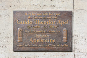 Gedenktafel für Guido Theodor Apel Leipzig