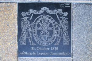 Gedenktafel Leipziger Communalgarde Leipzig
