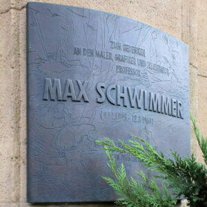 Gedenktafel für Max Schwimmer in Leipzig