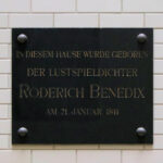 Zentrum, Gedenktafel Roderich Benedix