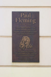 Gedenktafel für Paul Fleming in Leipzig