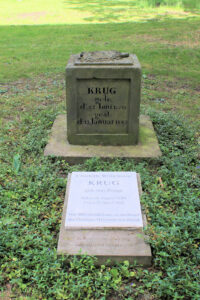 Grabmal für Traugott Krug und Charlotte Wilhelmine Krug auf dem Alten Johannisfriedhof in Leipzig