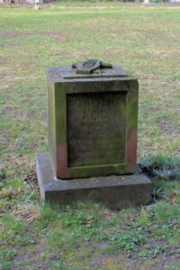 Grabmal für Roswitha Kind auf dem Alten Johannisfriedhof in Leipzig