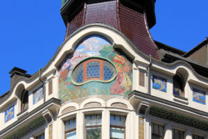 Giebelgestaltung am Riquethaus Leipzig