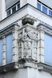 Rolandfigur an Stentzlers Hof Leipzig