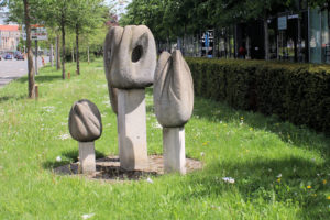 Skulptur „Tulpen“ in Leipzig