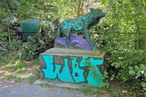 Wolfsdenkmal in Markkleeberg-West