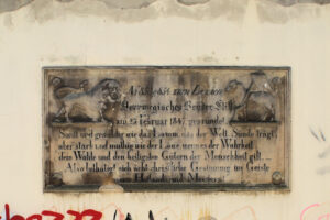 Gedenktafel für das Overwegsche Brüderstift in Naumburg