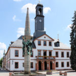 Marktbrunnen und Denkmal für die Gefallenen des 1. Weltkriegs Rochlitz