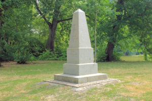 Sellerhausen-Stünz, Apelstein 43 im Volkspark Stünz