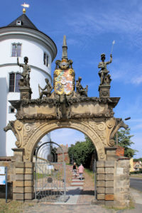 Elbtor des Schlosses Hartenfels in Torgau
