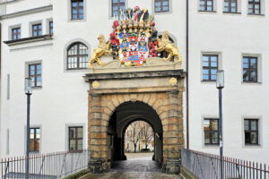 Portal des Schlosses Hartenfels in Torgau