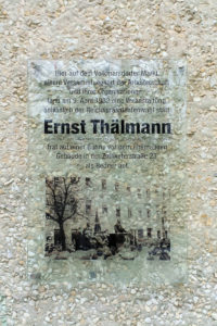 Gedenktafel für Ernst Thälmann in Volkmarsdorf