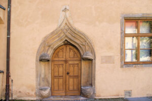 Portal am Reformationsgeschichtlichen Museum in Wittenberg