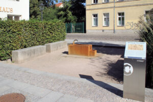 Wittenberger Röhrwasser am Kronhaus in Wittenberg
