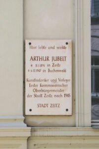 Gedenktafel für Arthur Jubelt in Zeitz