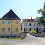 Rittergut Kahnsdorf, Brücke über den Graben der Wasserburg