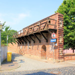 Rekonstruierter Wehgrang an der nördlichen Stadtmauer Delitzsch