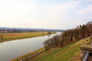 Das Elbtal vom Lingnerschloss mit der Waldschlösschenbrücke