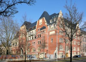 Deutsches Buchgewerbehaus Leipzig (BUGRA-Messehaus), Südansicht